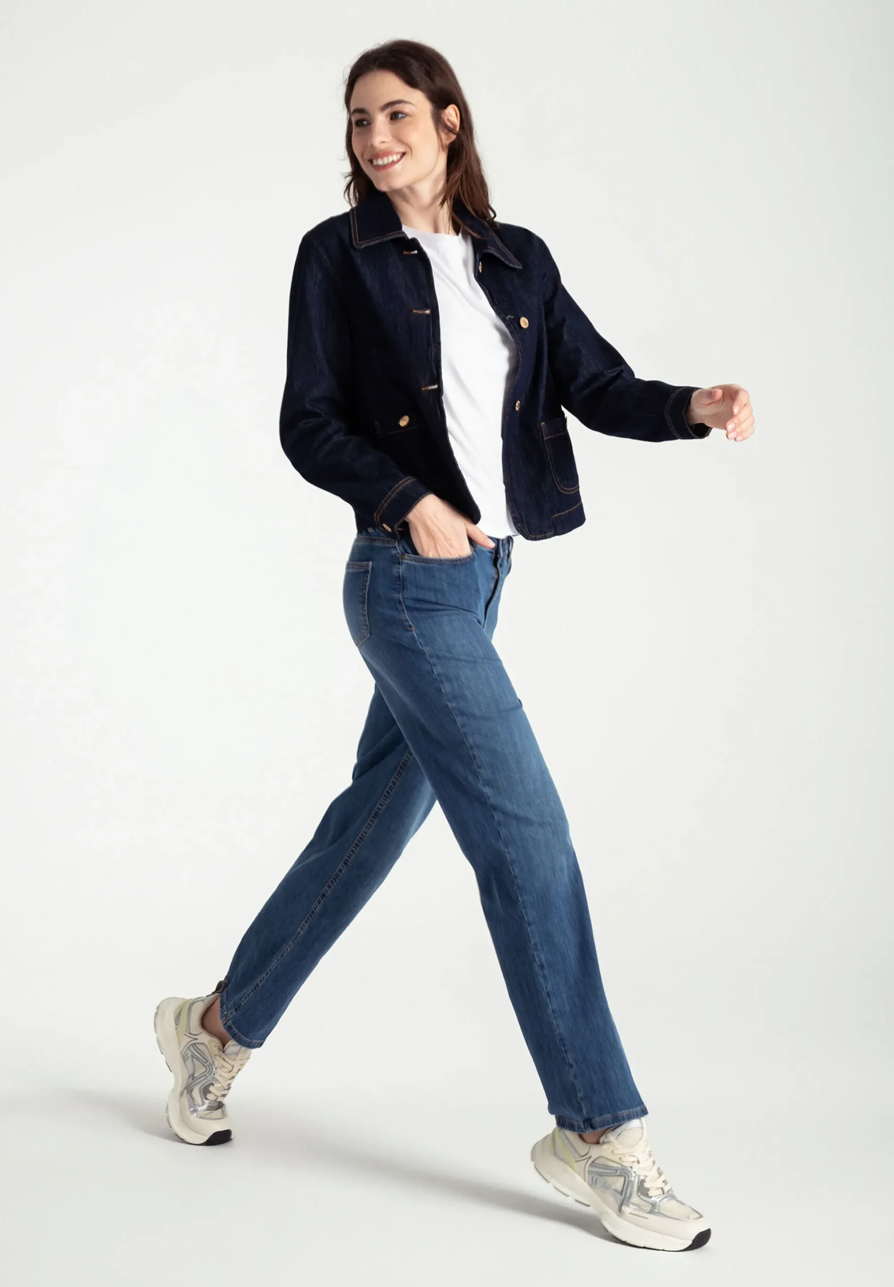 New T-Shirt mit Chiffonkante, weiß, Frühjahrs-Kollektion T-shirts - Tops