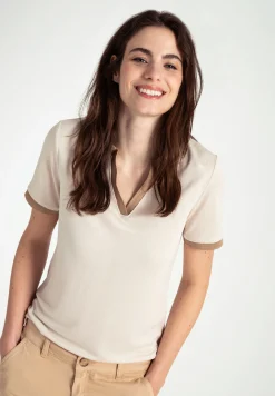 Best T-Shirt mit Glanzkante, Frühjahrs-Kollektion T-shirts - Tops