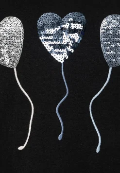 New T-Shirt mit Paillettenherzen, , Frühjahrs-Kollektion T-shirts - Tops