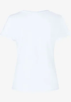 Online T-Shirt mit Schriftzug, weiß, Herbst-Kollektion T-shirts - Tops