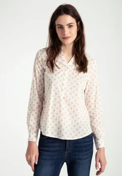 Clearance Tupfenbluse, beige/, Frühjahrs-Kollektion Blusen