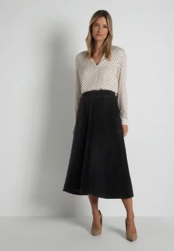 Outlet Tupfenbluse, /schwarz, Herbst-Kollektion Blusen