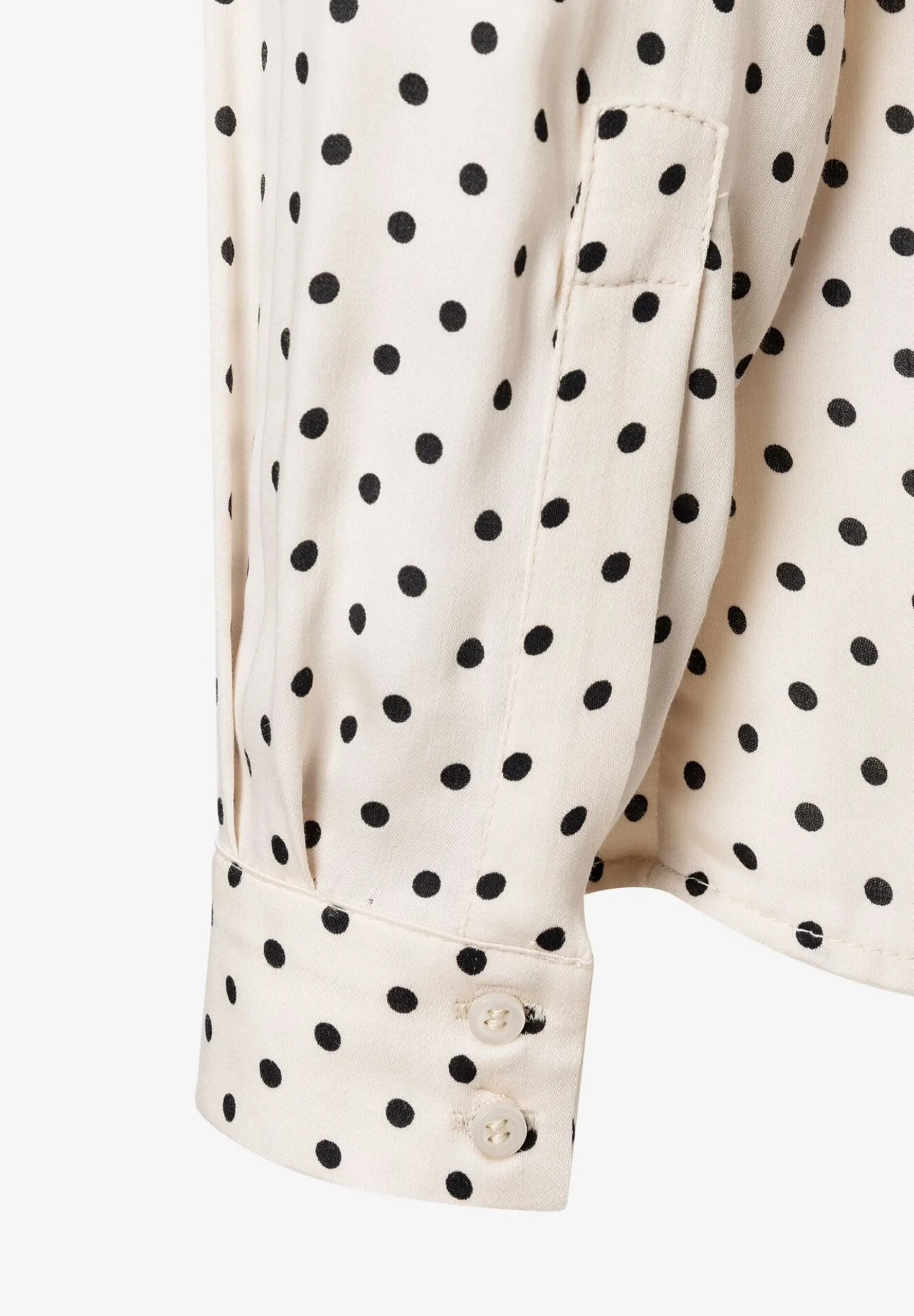 Outlet Tupfenbluse, /schwarz, Herbst-Kollektion Blusen