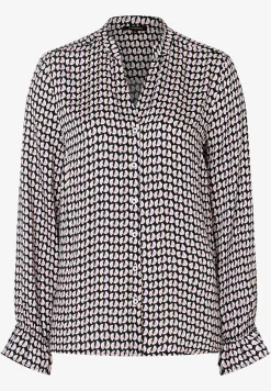 Fashion Viskosebluse, grafischer Print, Herbst-Kollektion Blusen
