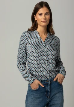 Hot Viskosebluse, grafischer Print, Winter-Kollektion Blusen