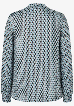 Hot Viskosebluse, grafischer Print, Winter-Kollektion Blusen