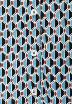 Hot Viskosebluse, grafischer Print, Winter-Kollektion Blusen