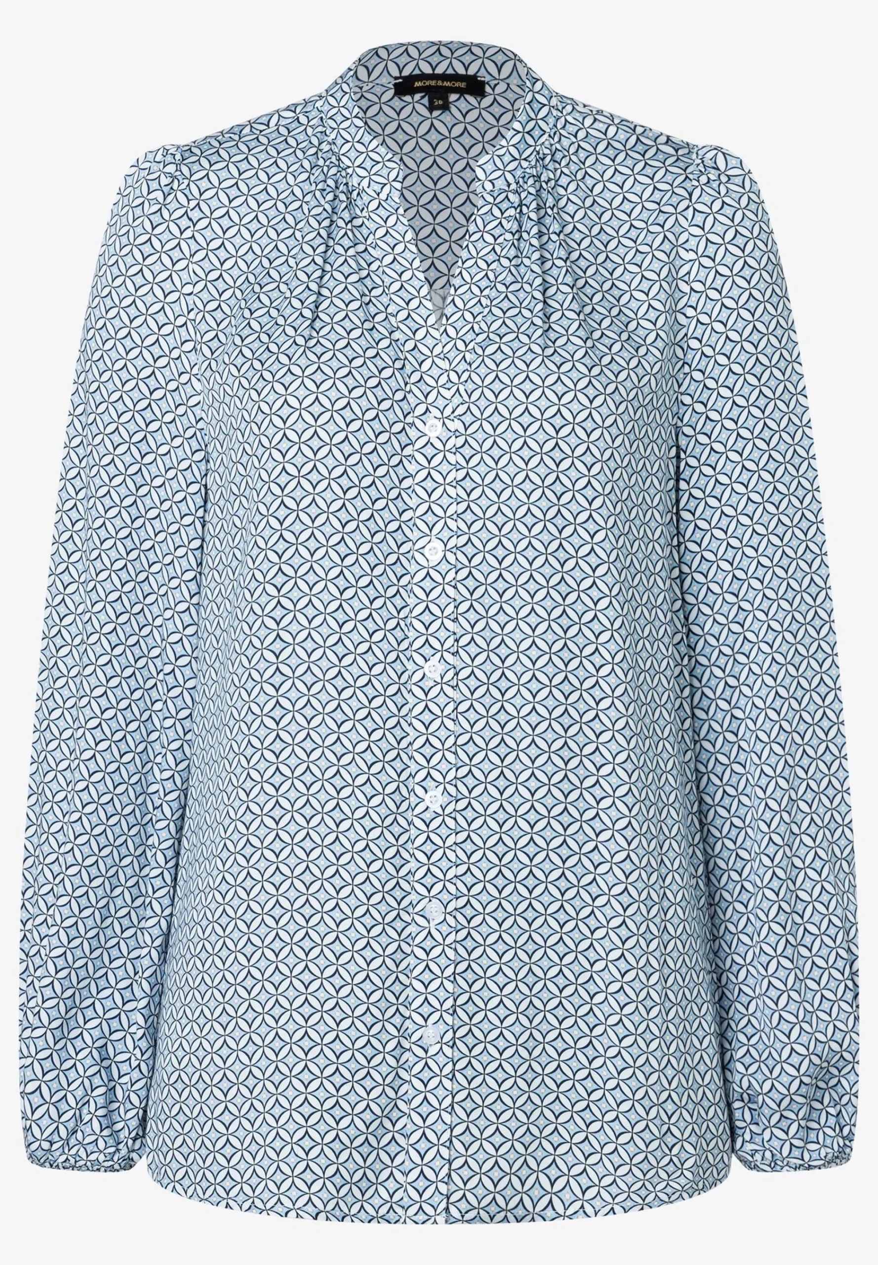 Hot Viskosebluse, grafischer Print, Frühjahrs-Kollektion Blusen