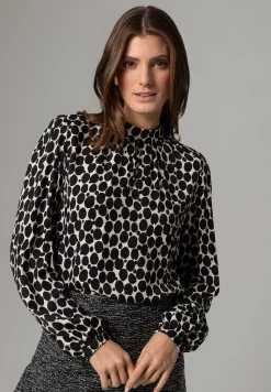 Hot Viskosebluse, großer Tupfen-Print, Frühjahrs-Kollektion Blusen