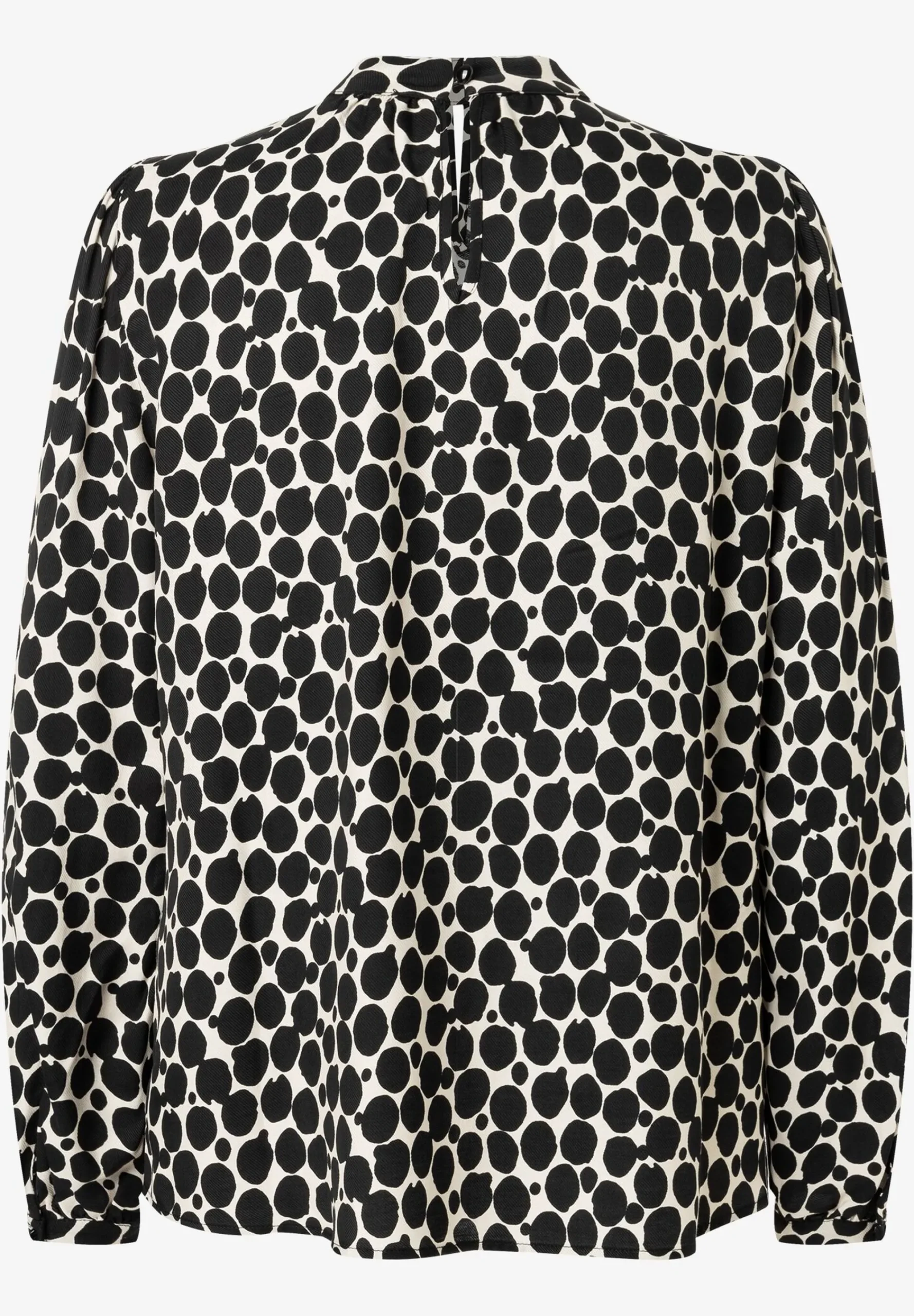 Hot Viskosebluse, großer Tupfen-Print, Frühjahrs-Kollektion Blusen