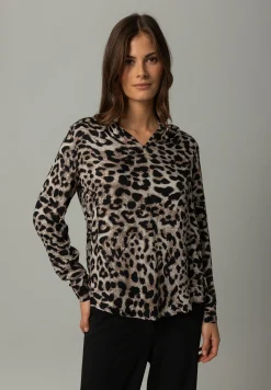 Discount Viskosebluse, Leoprint, Winter-Kollektion Blusen