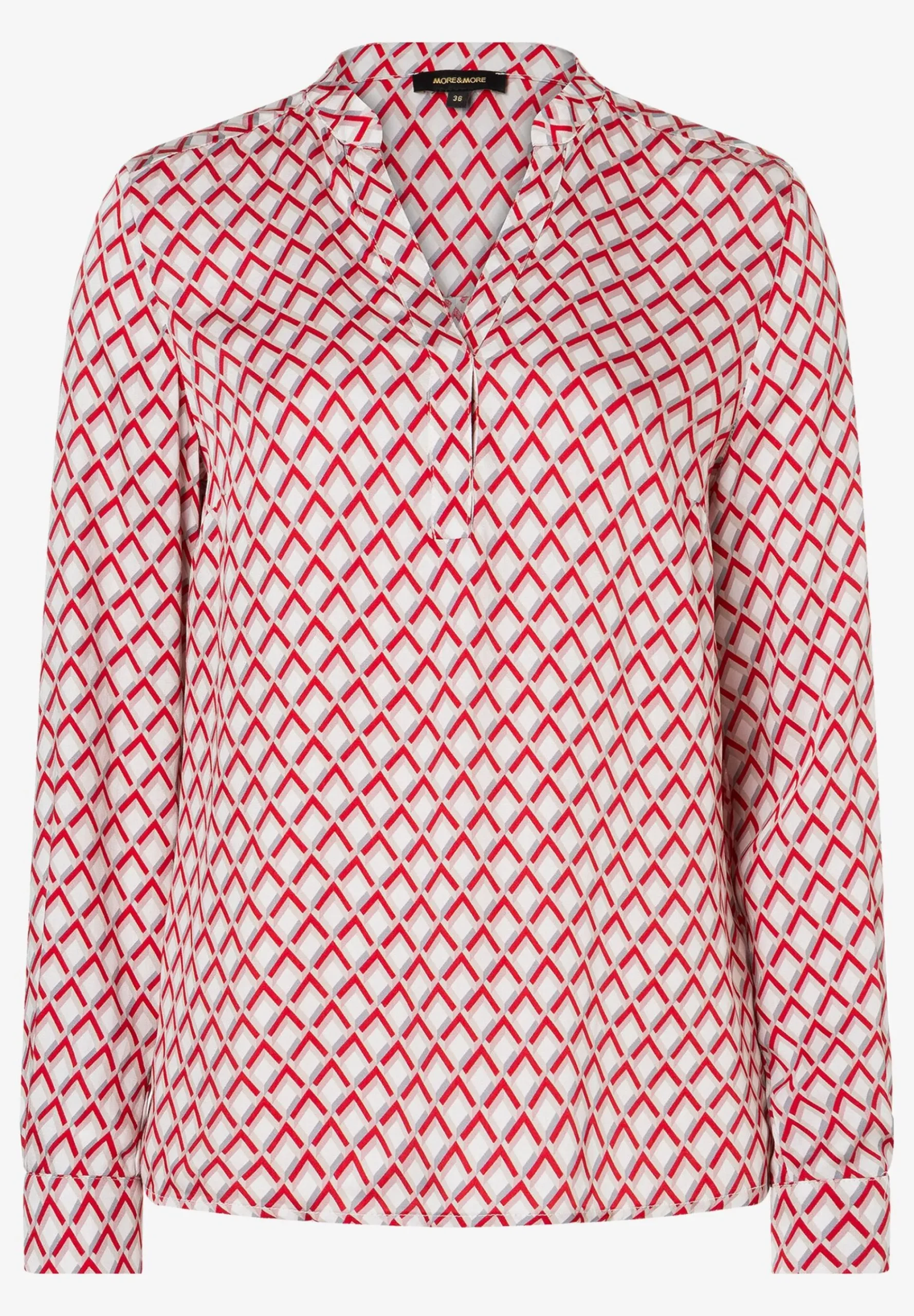 Discount Viskosebluse, rot/rosa/ecru, Herbst-Kollektion Blusen