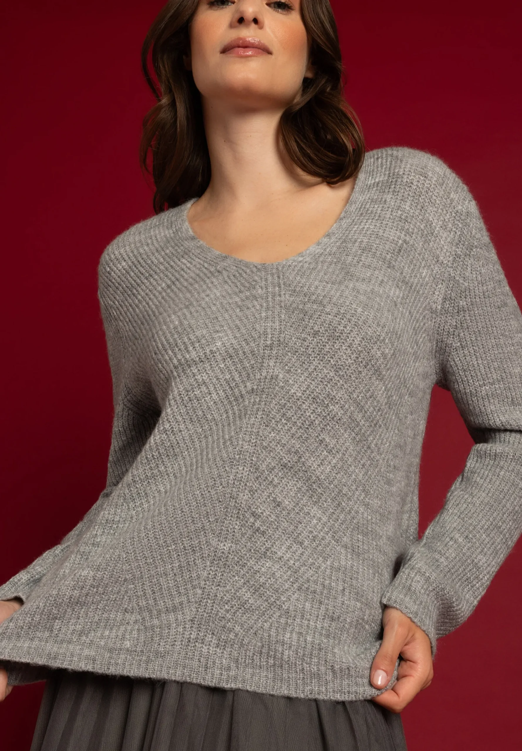 Outlet V-Neck Pullover, , Herbst-Kollektion Pullover - Strick