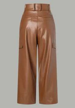 Outlet weite Hose, Kunstleder, MORE Hosen - Jeans