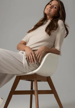 Outlet weite Hose, powder creme, Frühjahrs-Kollektion Hosen - Jeans