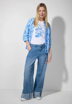 Outlet weite Jeans mit Aufschlag, Frühjahrs-Kollektion Hosen - Jeans