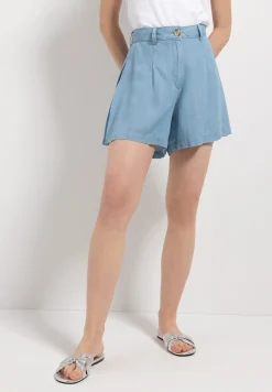 Fashion weite Lyocell Shorts, blue, Sommer-Kollektion Hosen - Jeans