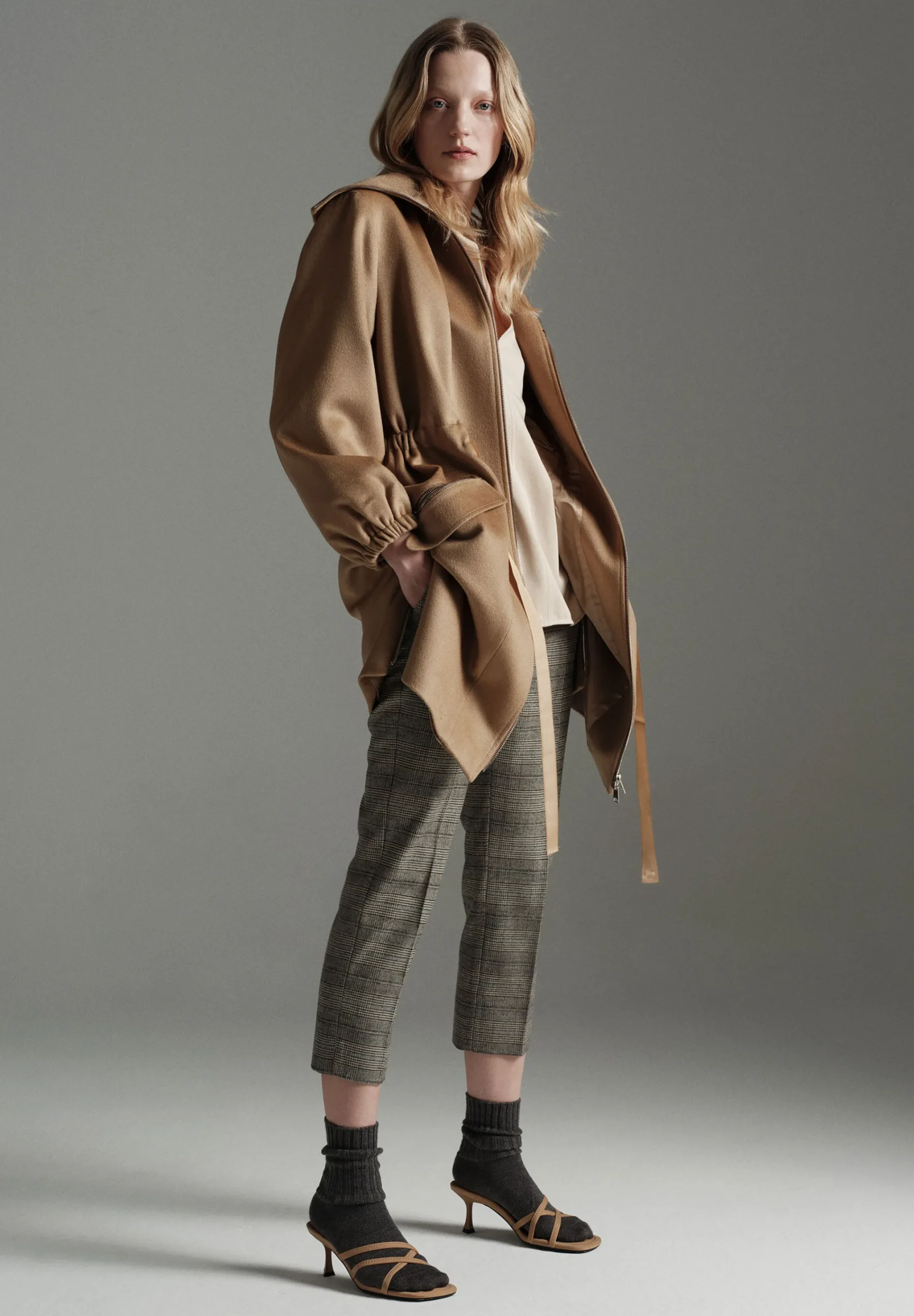 New Wollmantel, camel, MORE Jacken - Mäntel